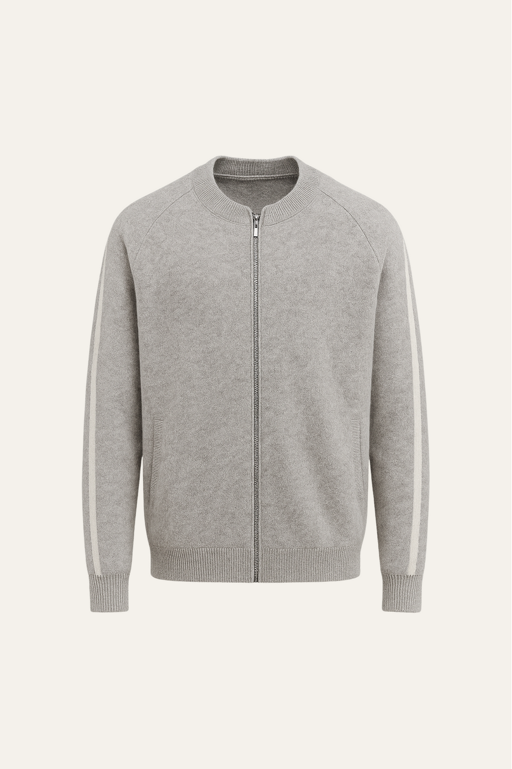 Emiral Cachemire Zip Tricot Gris