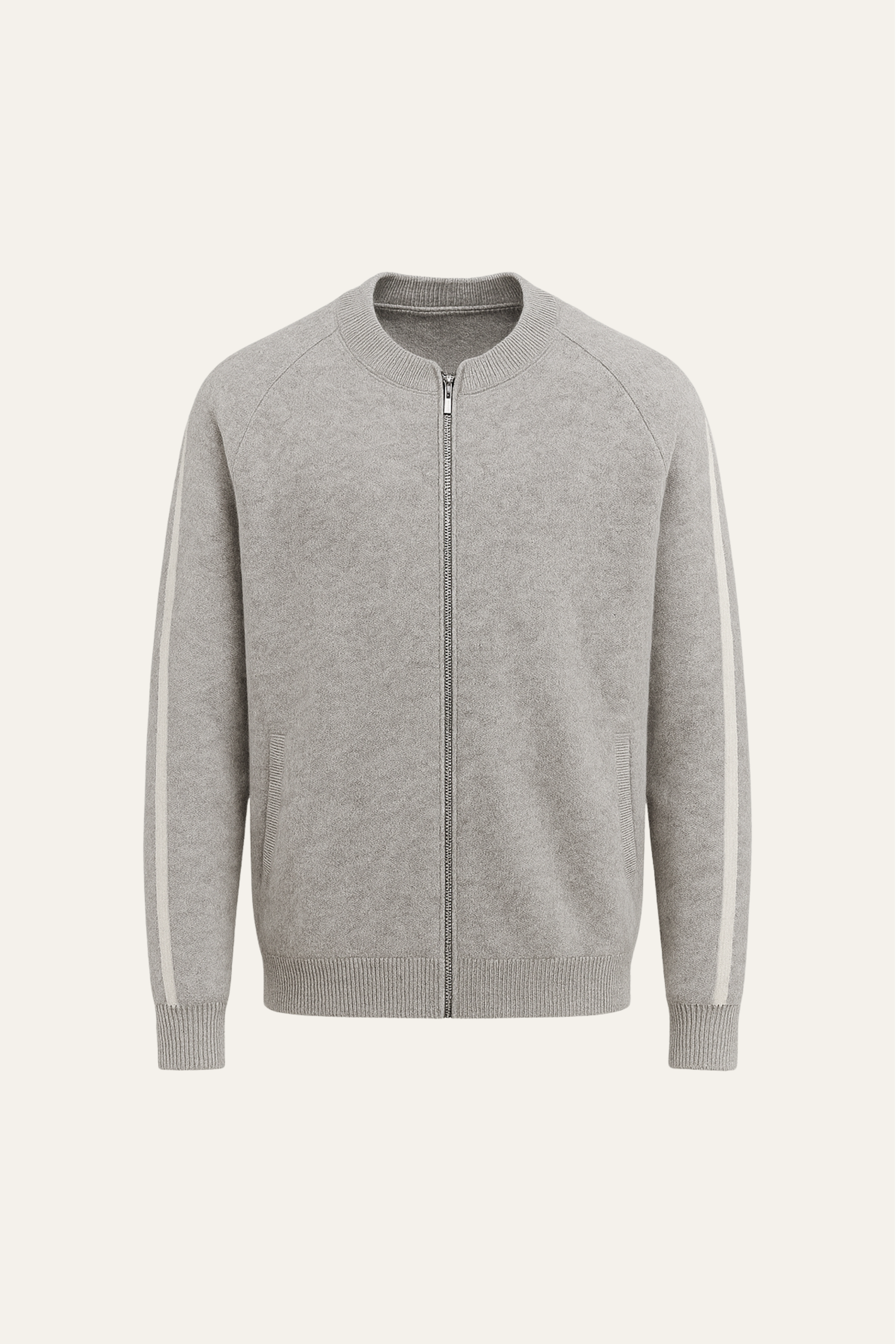 Emiral Cachemire Zip Tricot Gris