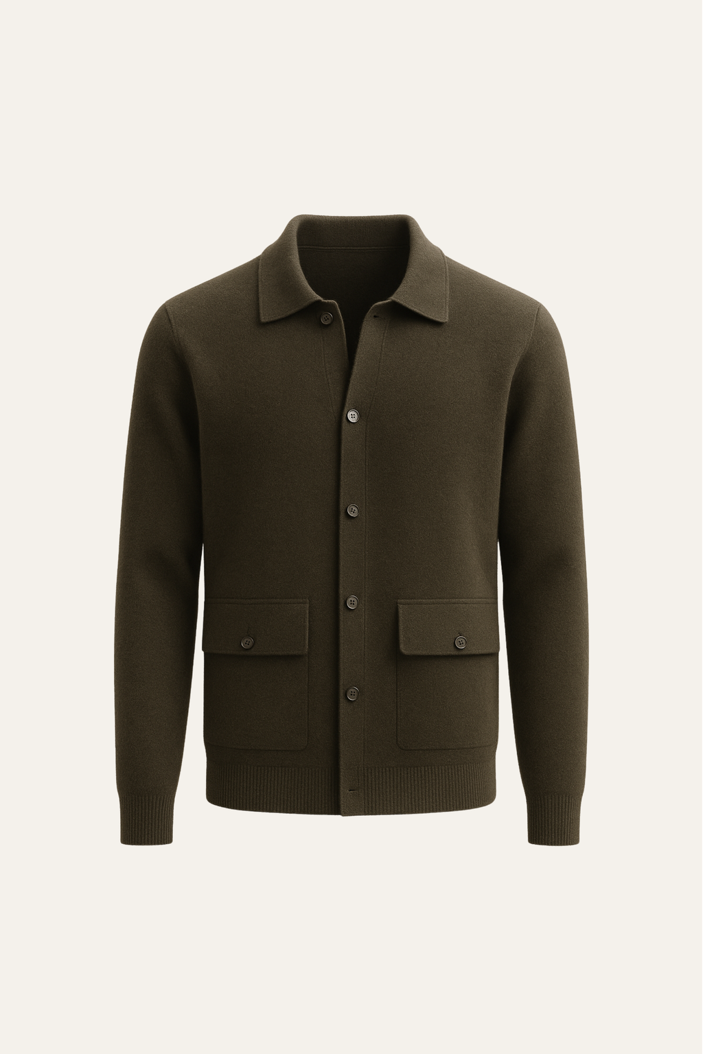 Cardigan en Cachemire Vicenza Vert Olive