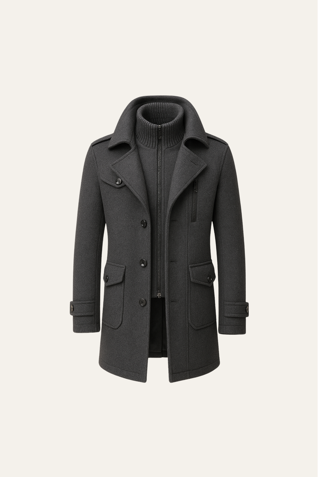Manteau Melvin Field Gris