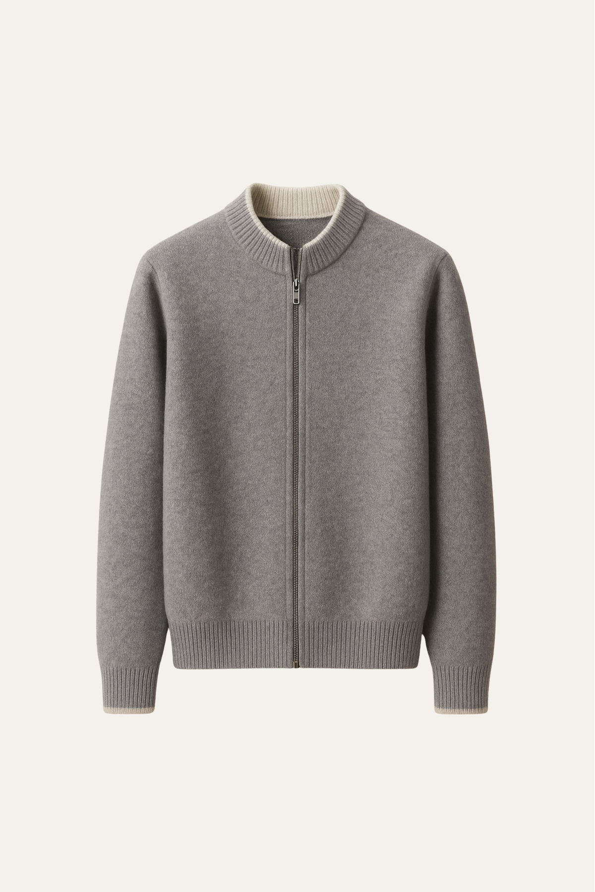 Cardigan Zippé Leonardo Gris