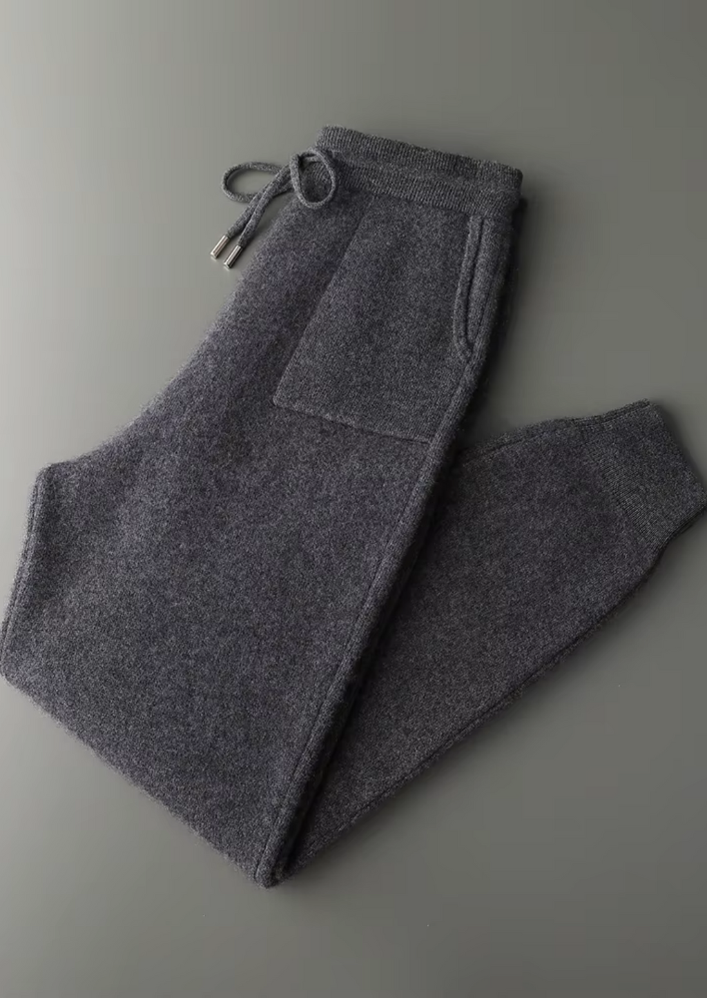 PANTALONI DA TEMPO LIBERO IN PREGIATO CASHMERE
