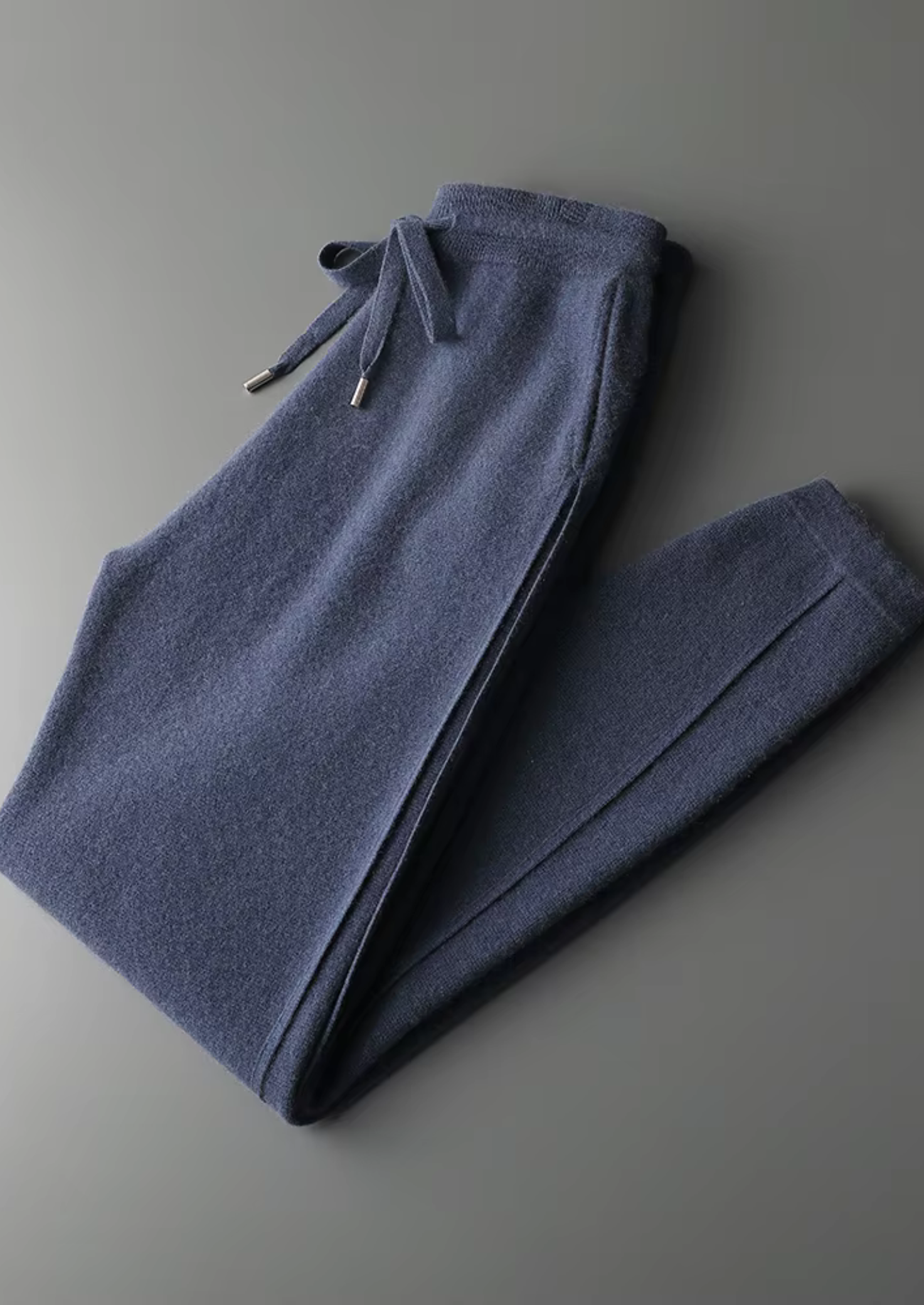 PANTALONI ATTILLATI IN PREGIATO CASHMERE
