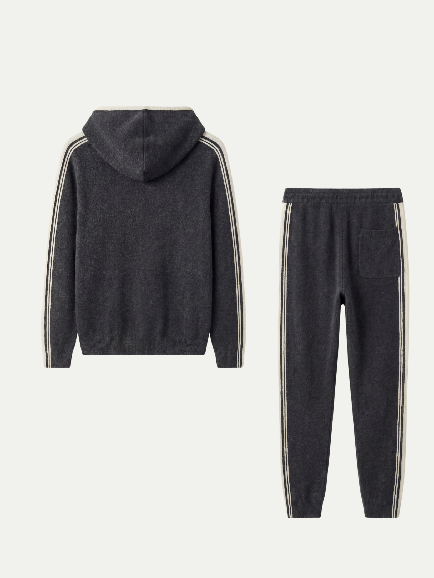 Ensemble de survêtement en cachemire Sion Gris Foncé