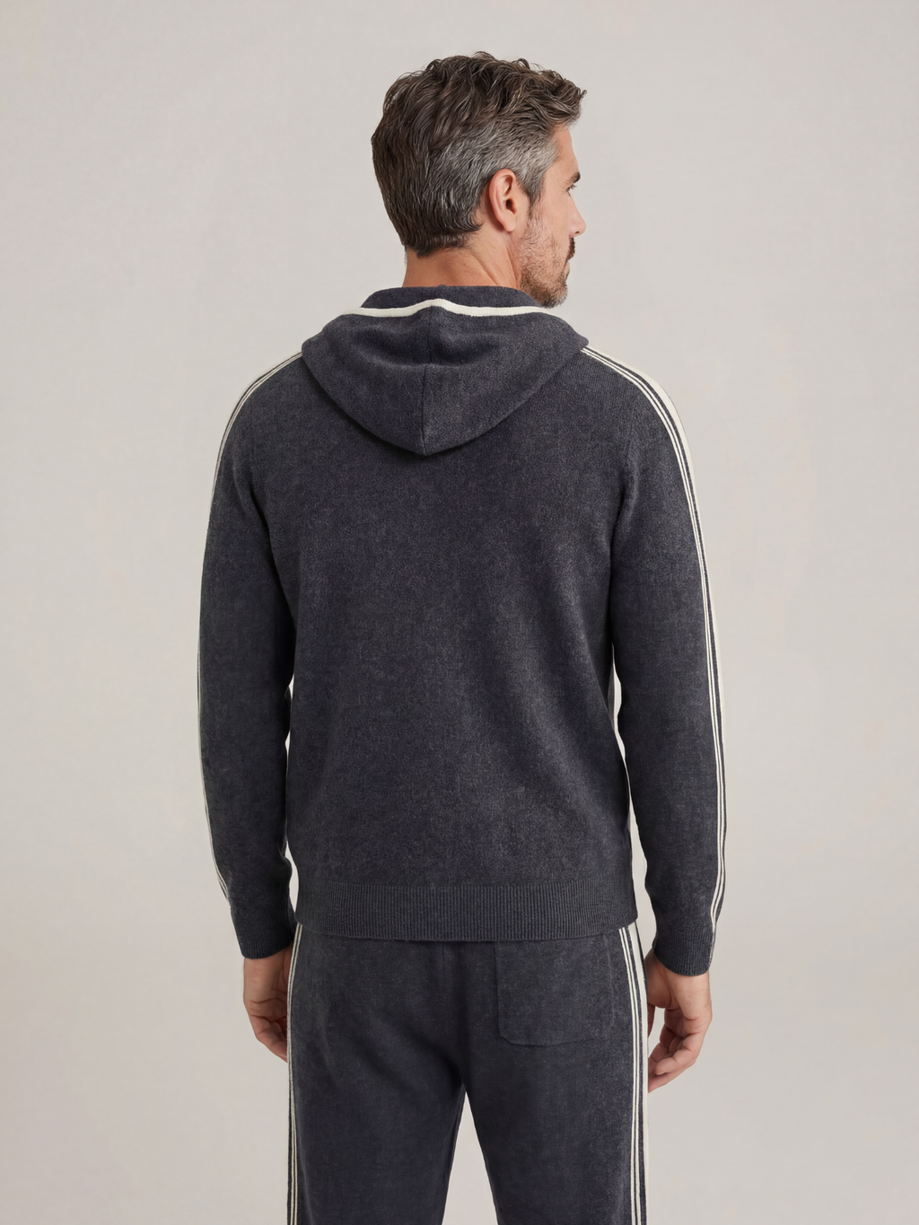 Ensemble de survêtement en cachemire Sion Gris Foncé