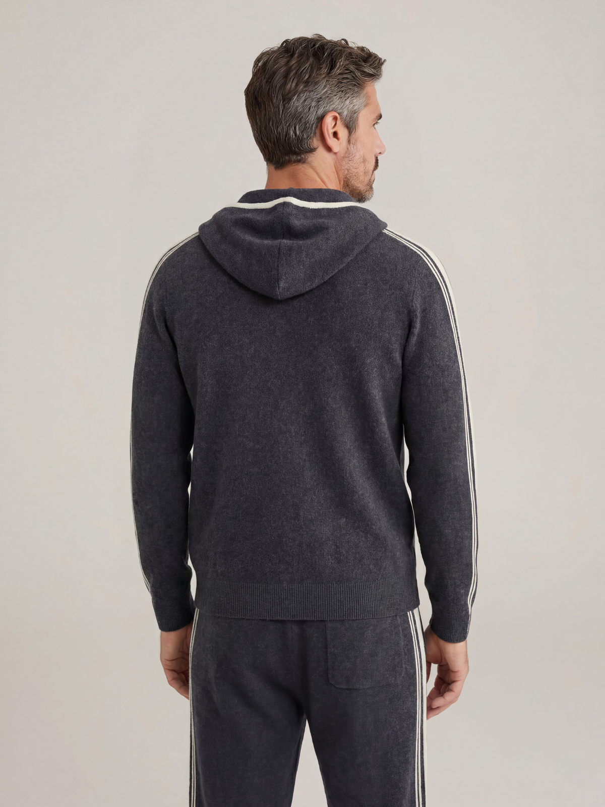 Ensemble de survêtement en cachemire Sion Gris Foncé