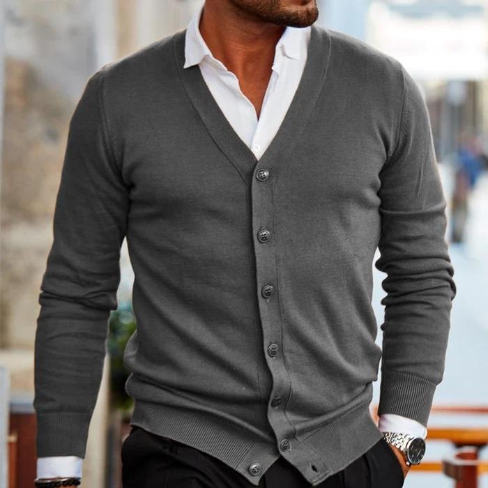 Marchmel | Homme Cardigan Vintage Casual Col en V