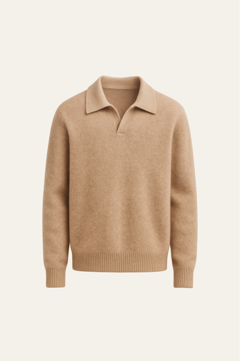Polo en Cachemire Marencio Marron Clair
