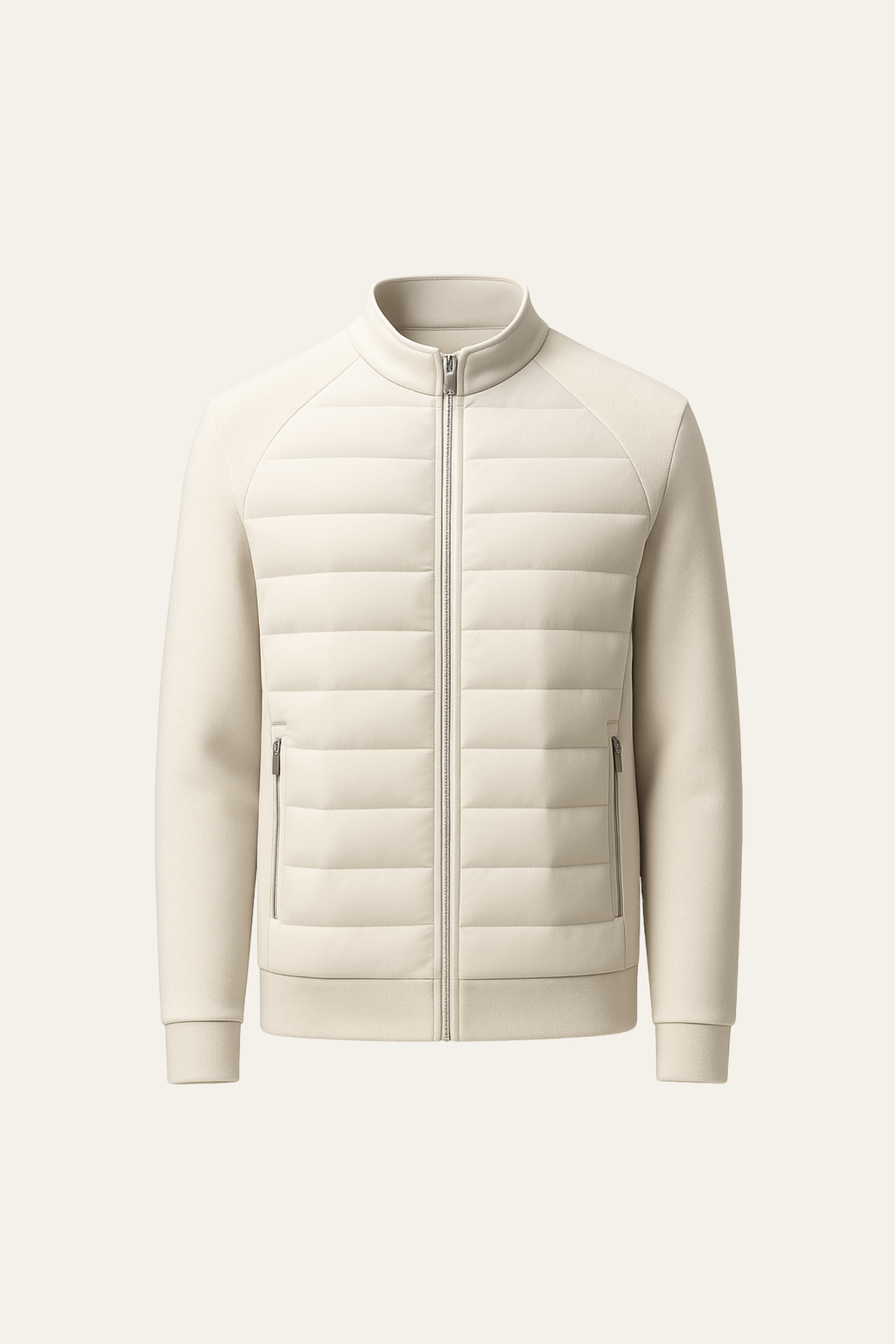 Veste rembourrée en laine Bellori ivoire