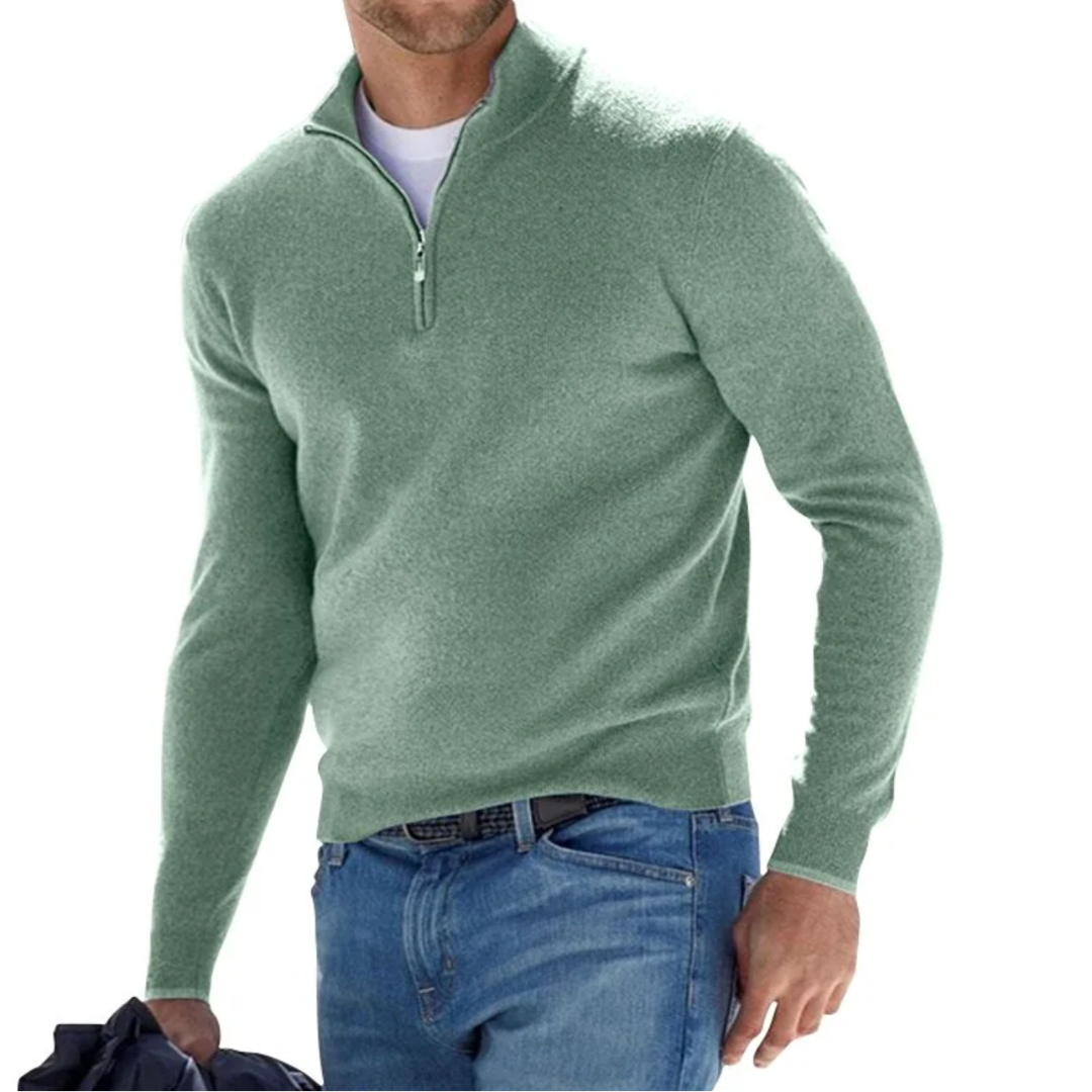 Marchmel | Homme Pull Col Zippé Élégant Hiver