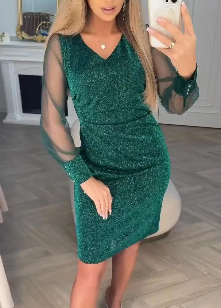 Marchmel | Femme Robe Scintillante et Élégante