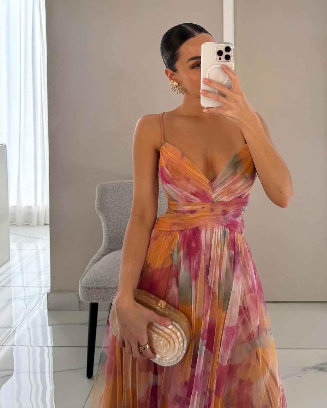 Marchmel | Robe longue florale élégante sans effort