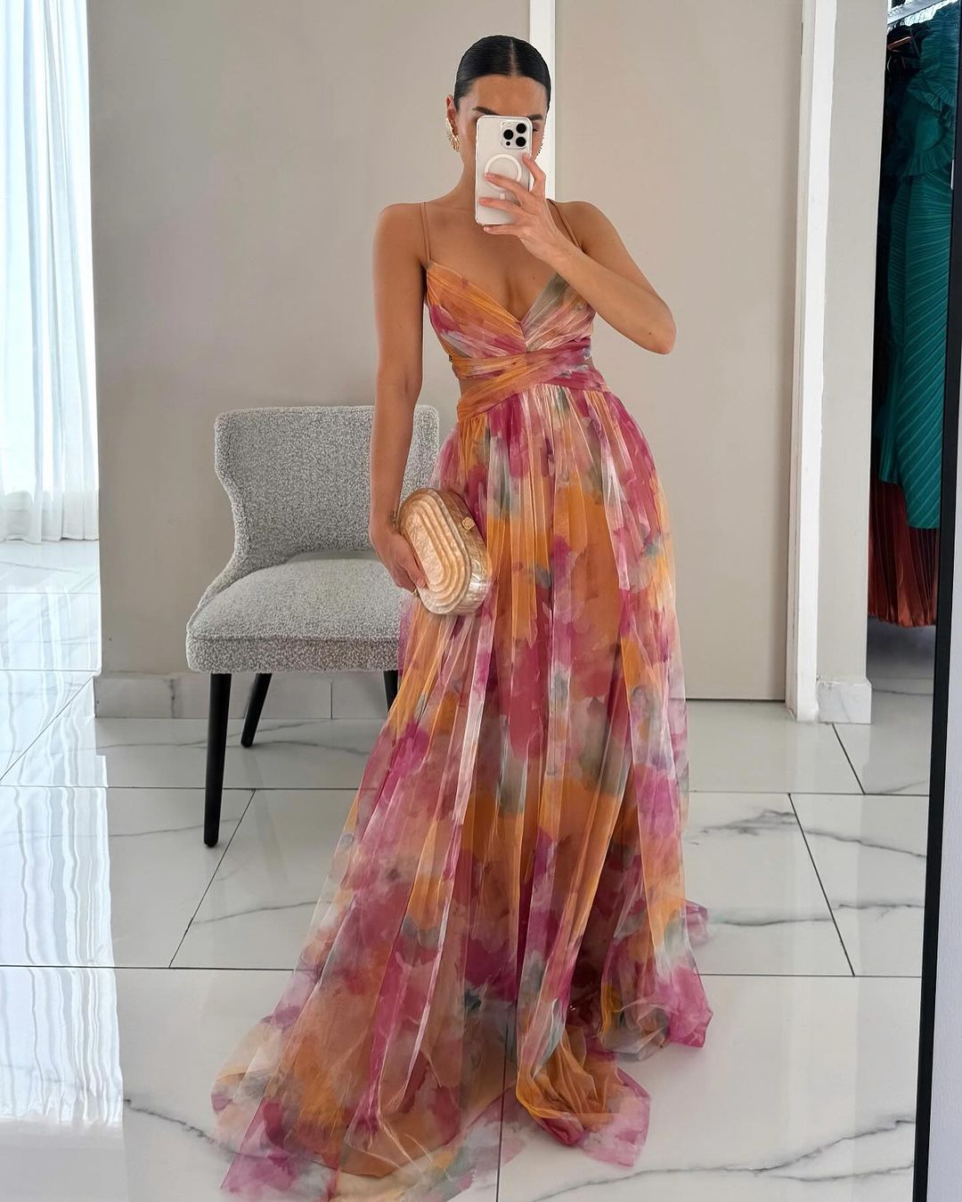 Marchmel | Robe longue florale élégante sans effort