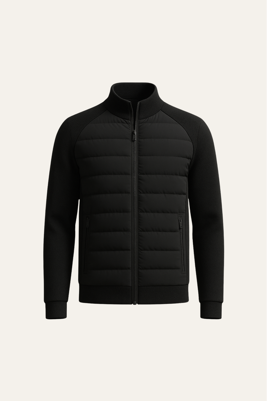 Veste Padded en Laine Sorrento Noire