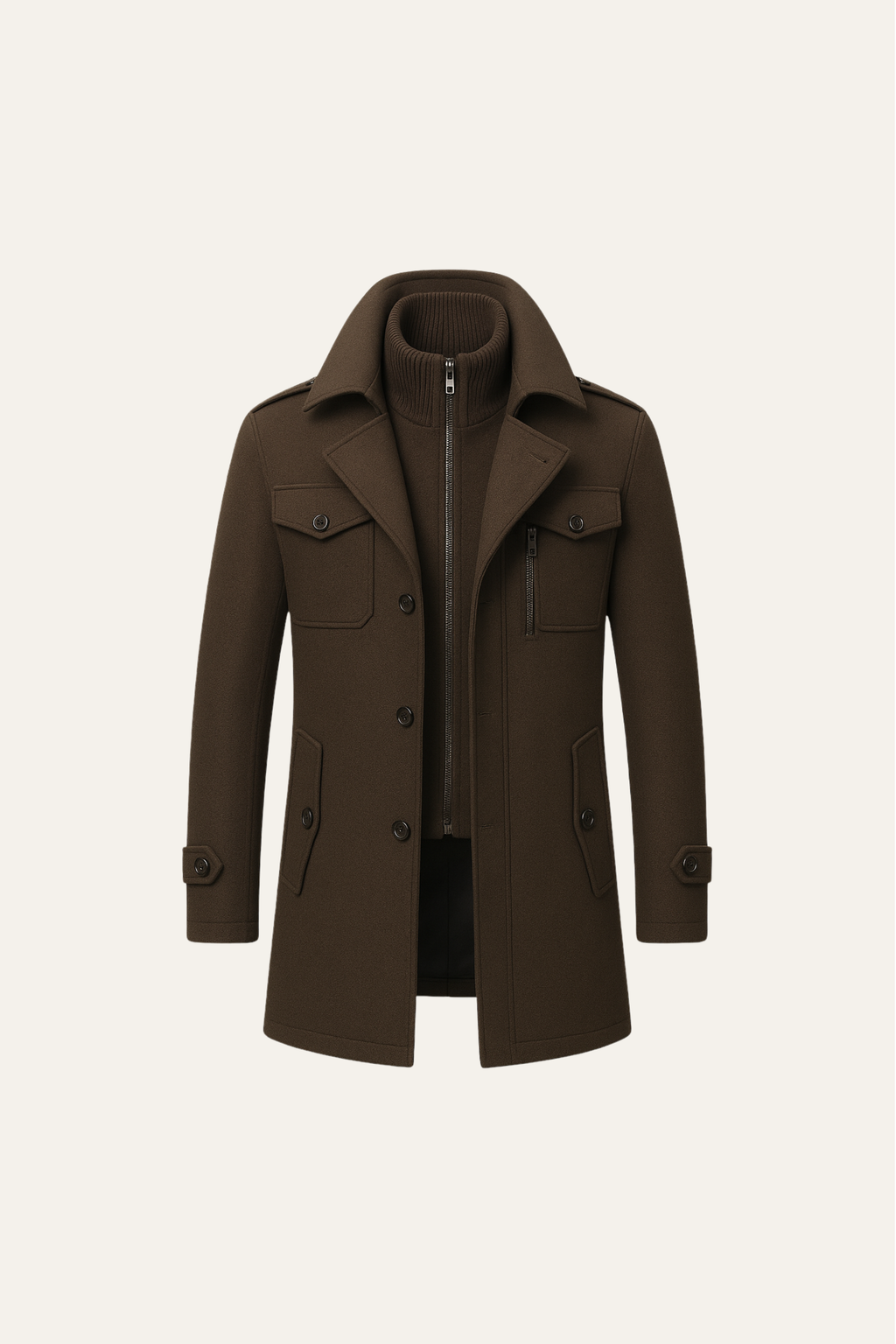 Manteau Melvin Field Marron