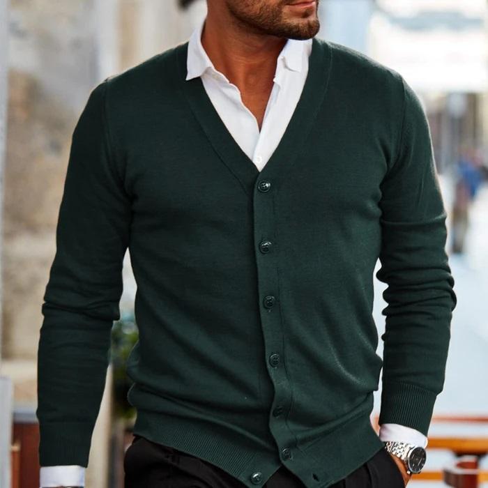 Marchmel | Homme Cardigan Vintage Casual Col en V