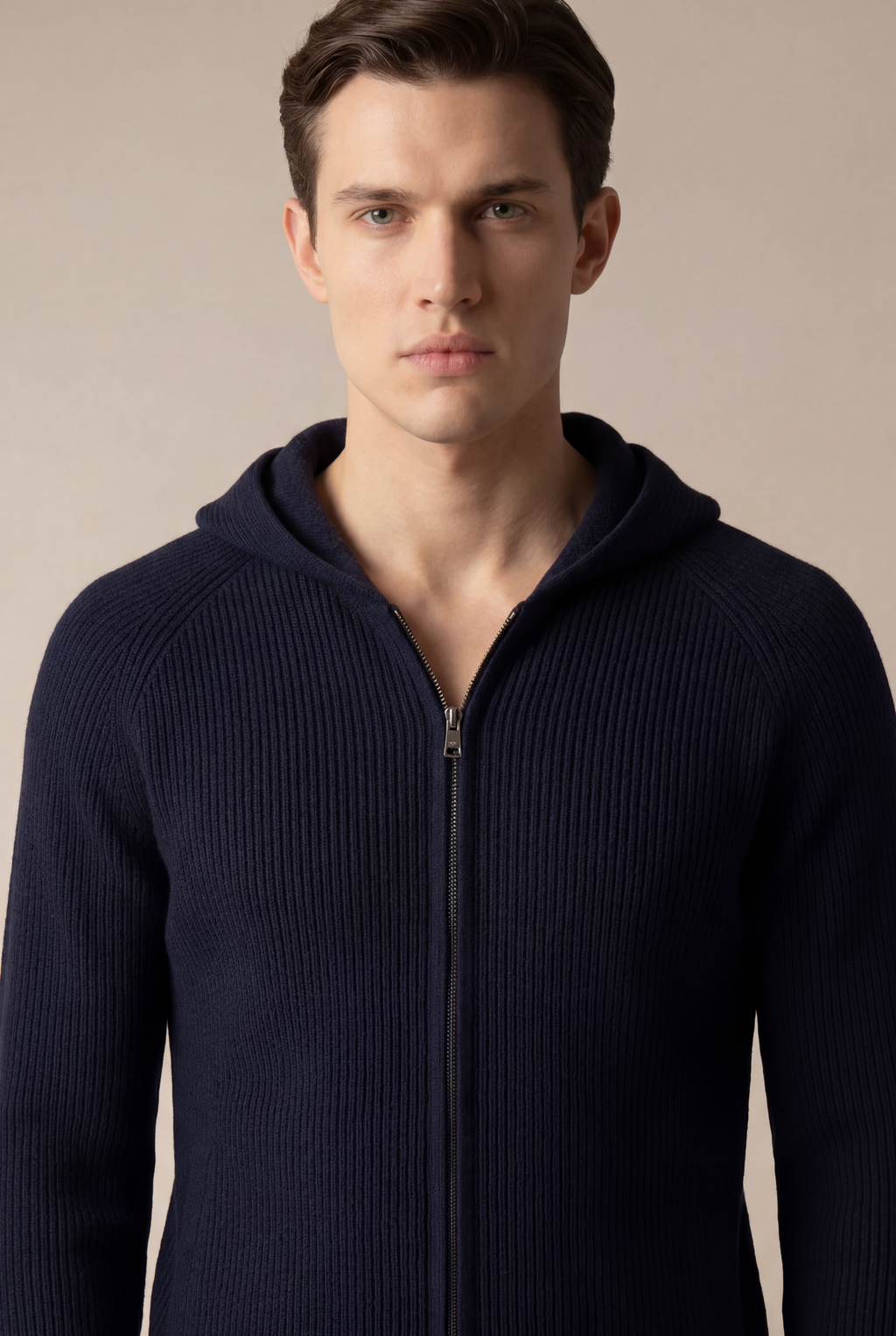 HOODIE EN CÂBLE NAVY SIRO