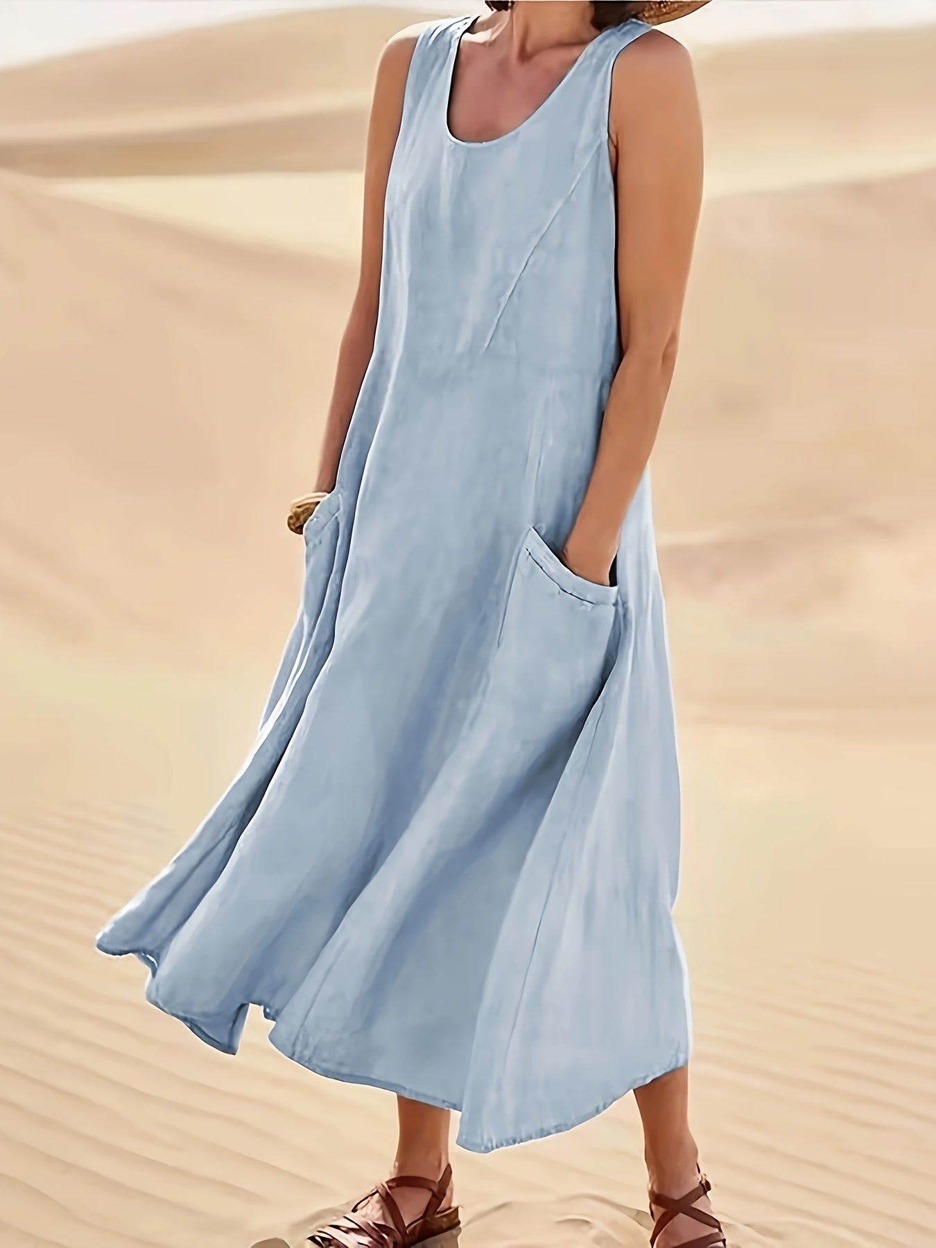 Marchmel | Femme Robe en Lin Aérée