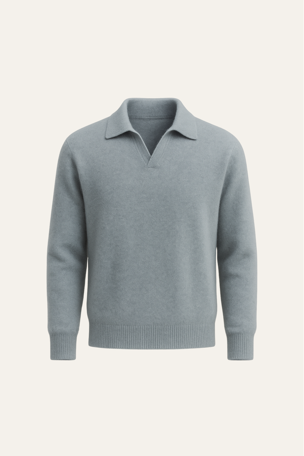 Polo en Cachemire Marencio Bleu Clair