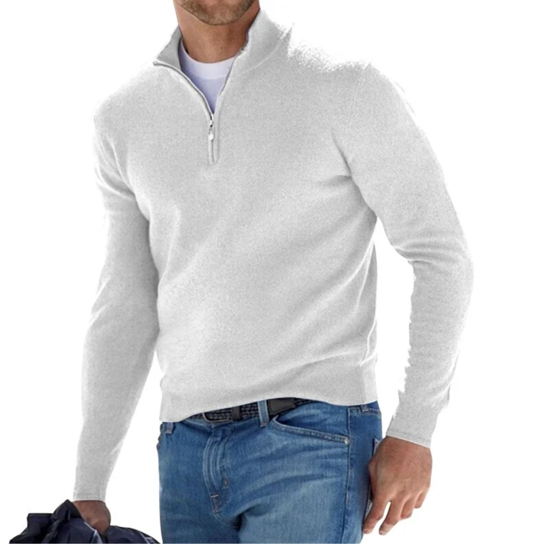 Marchmel | Homme Pull Col Zippé Élégant Hiver