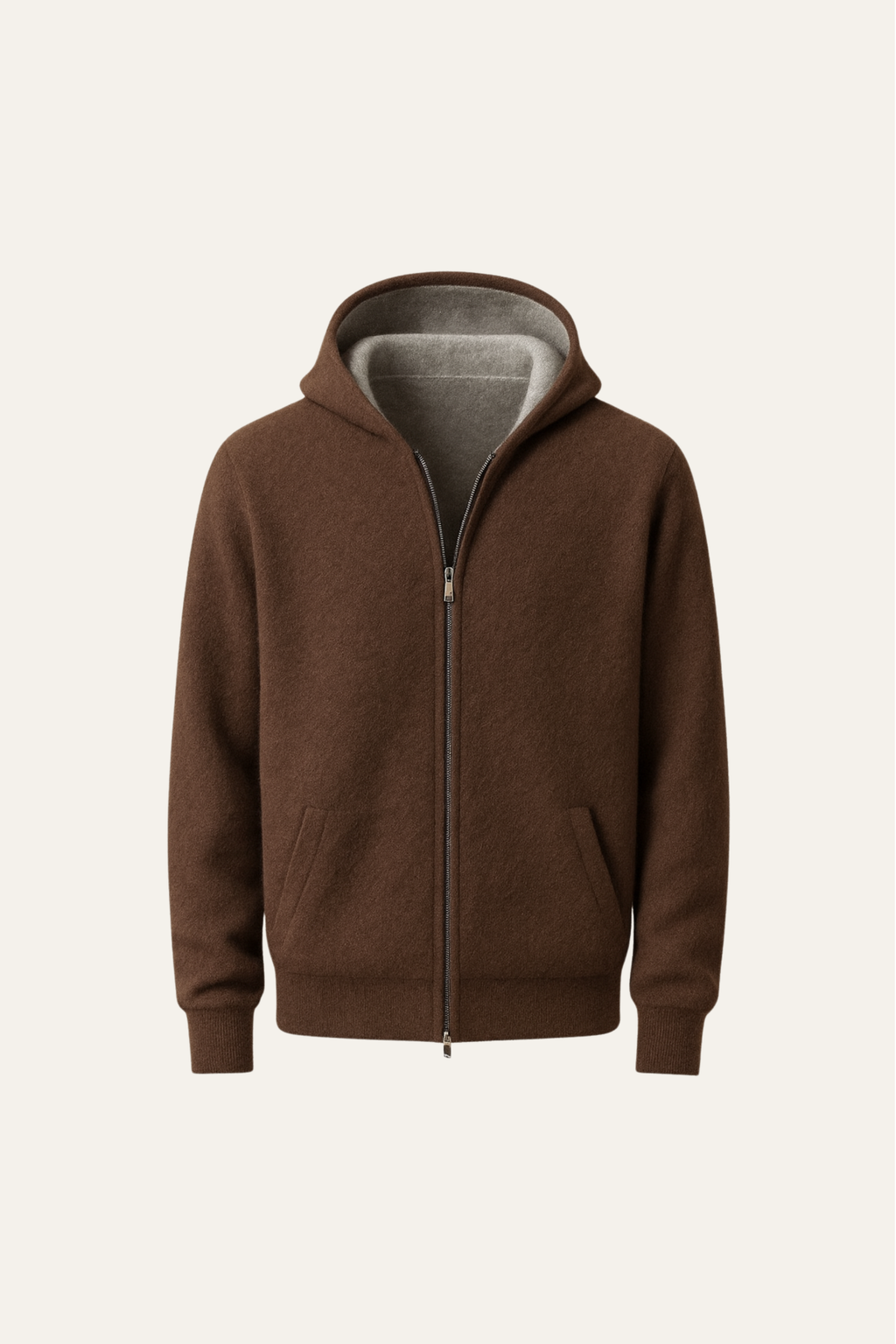 Gilet Zippé Marco Marron
