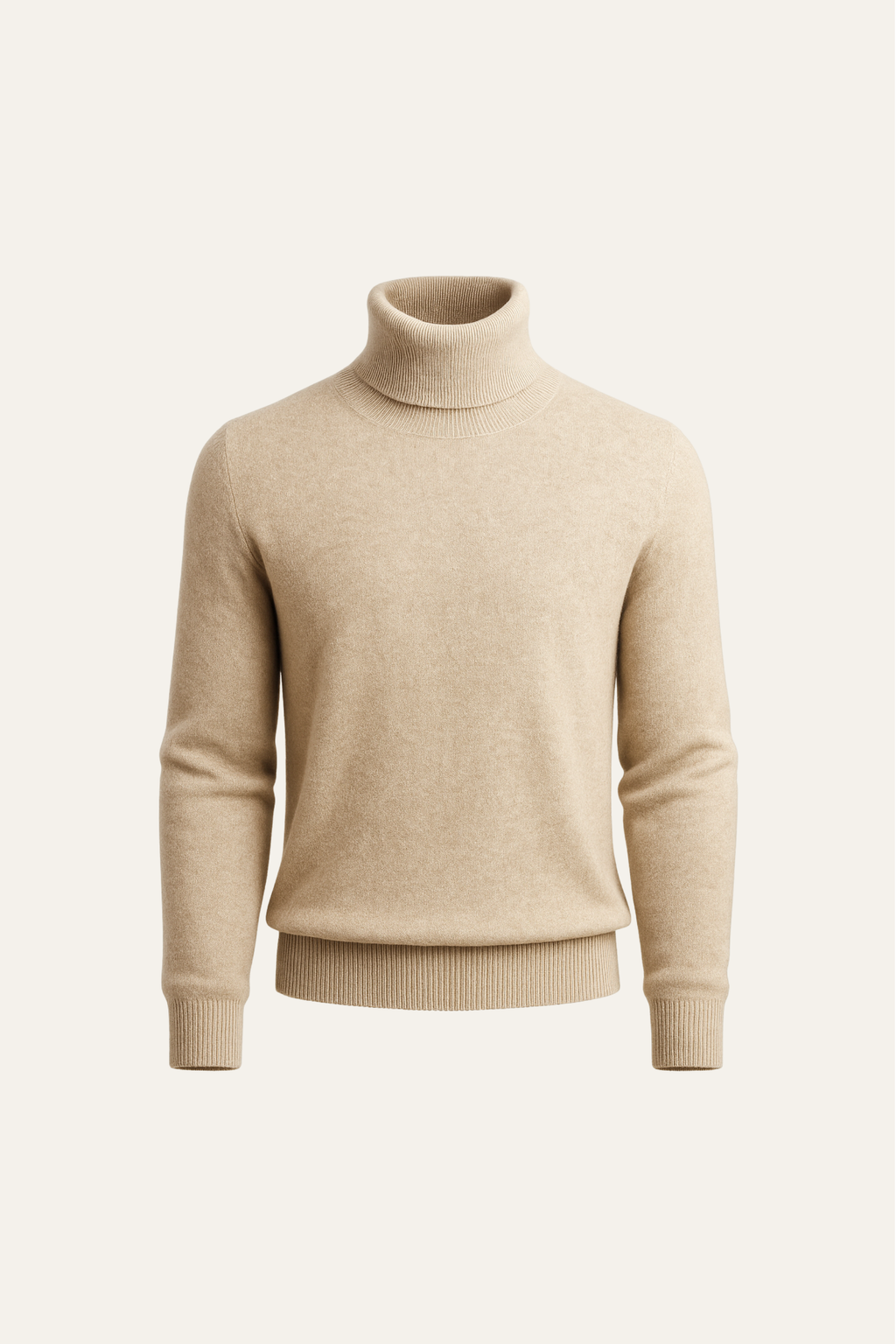 Col roulé en cachemire Carezza Beige