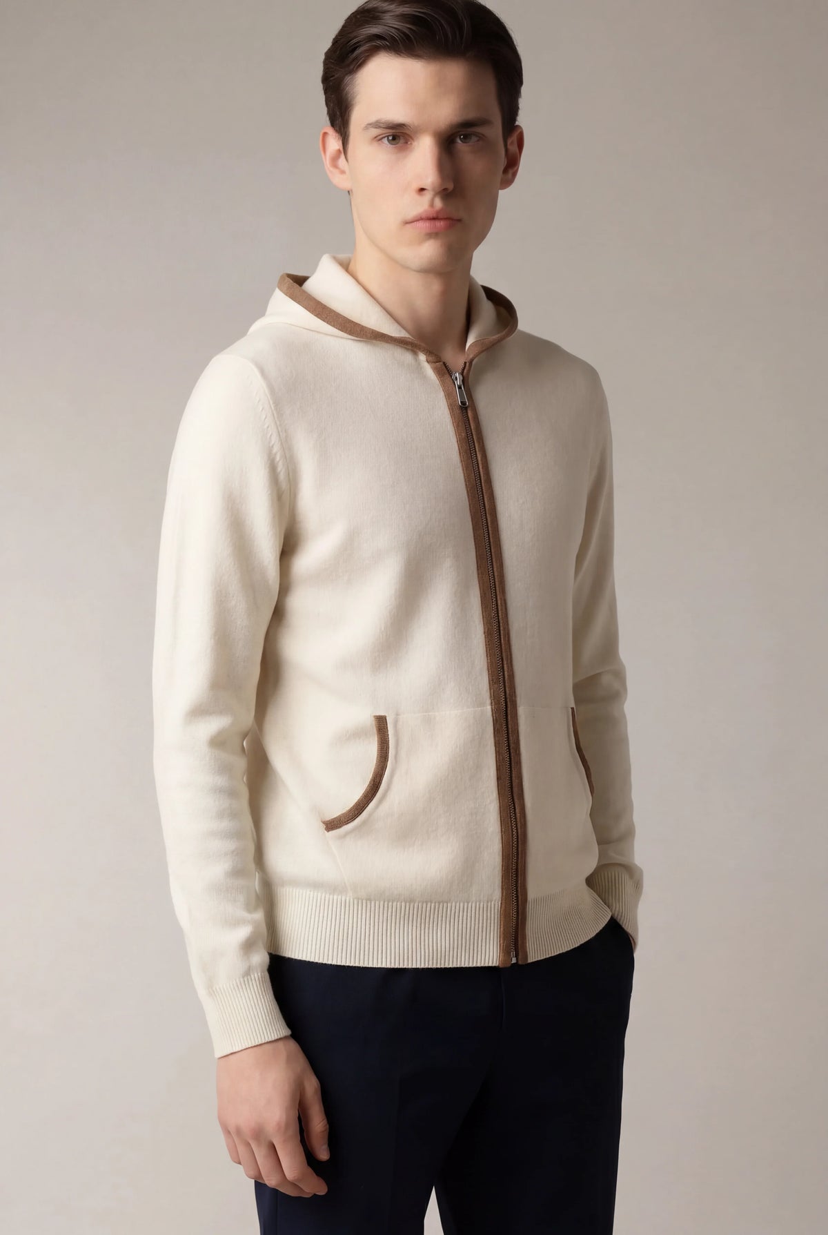 HOODIE CLASSIQUE SANTONI CRÈME