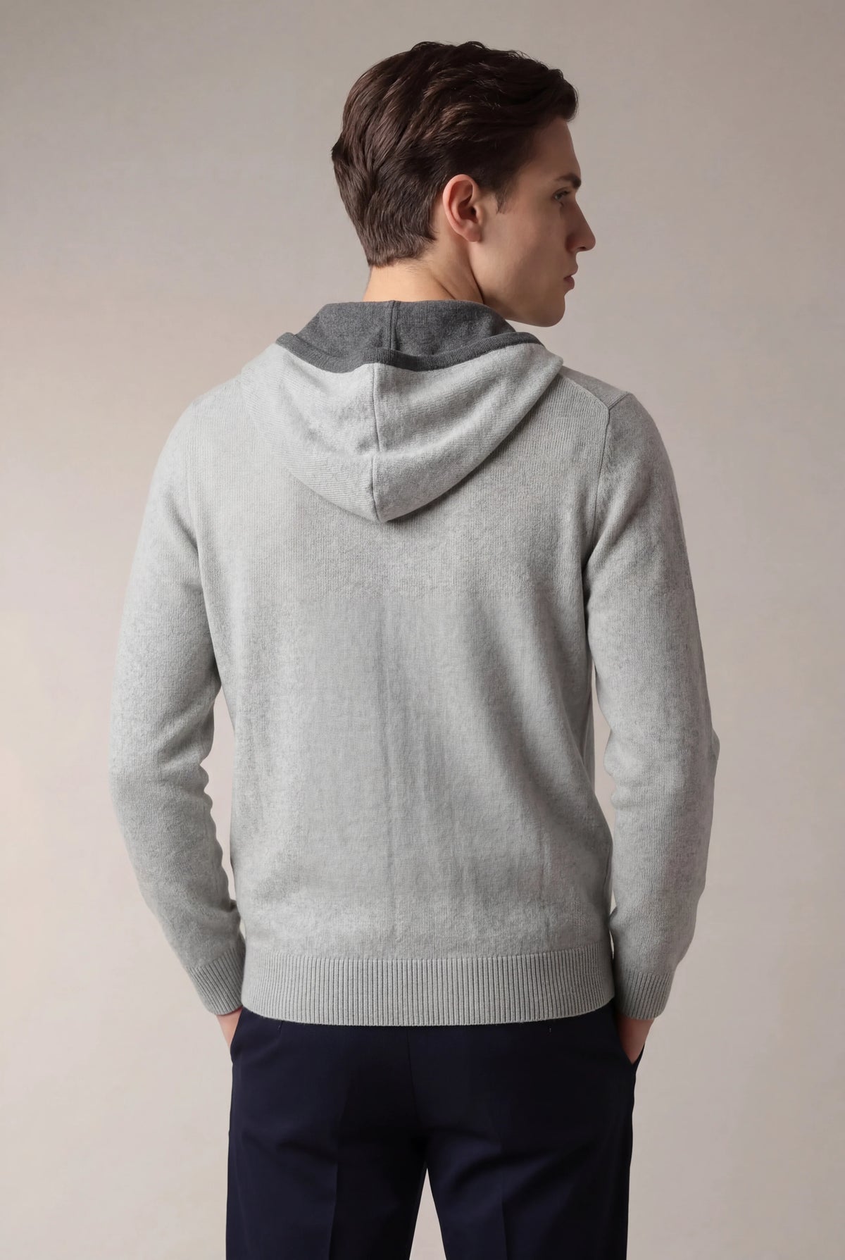 Hoodie Santoni Extrafine Gris