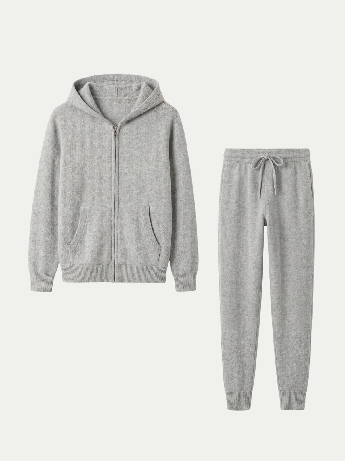 Ensemble Noreli en Cachemire Gris Clair
