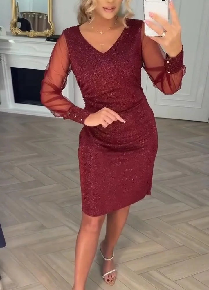 Marchmel | Femme Robe Scintillante et Élégante