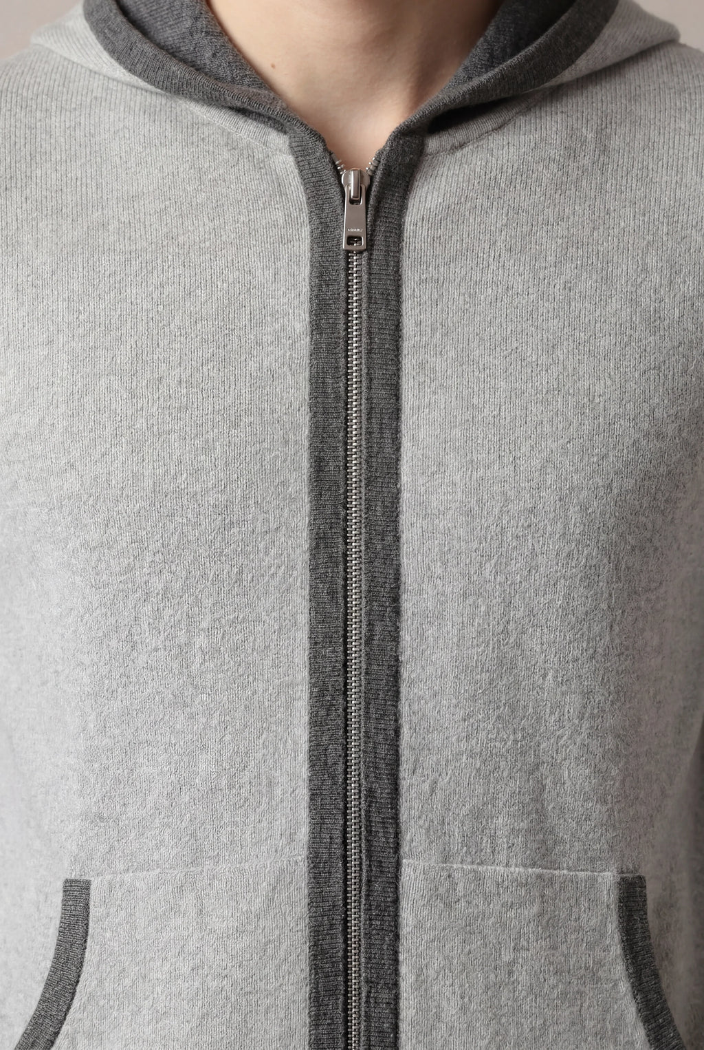 Hoodie Santoni Extrafine Gris