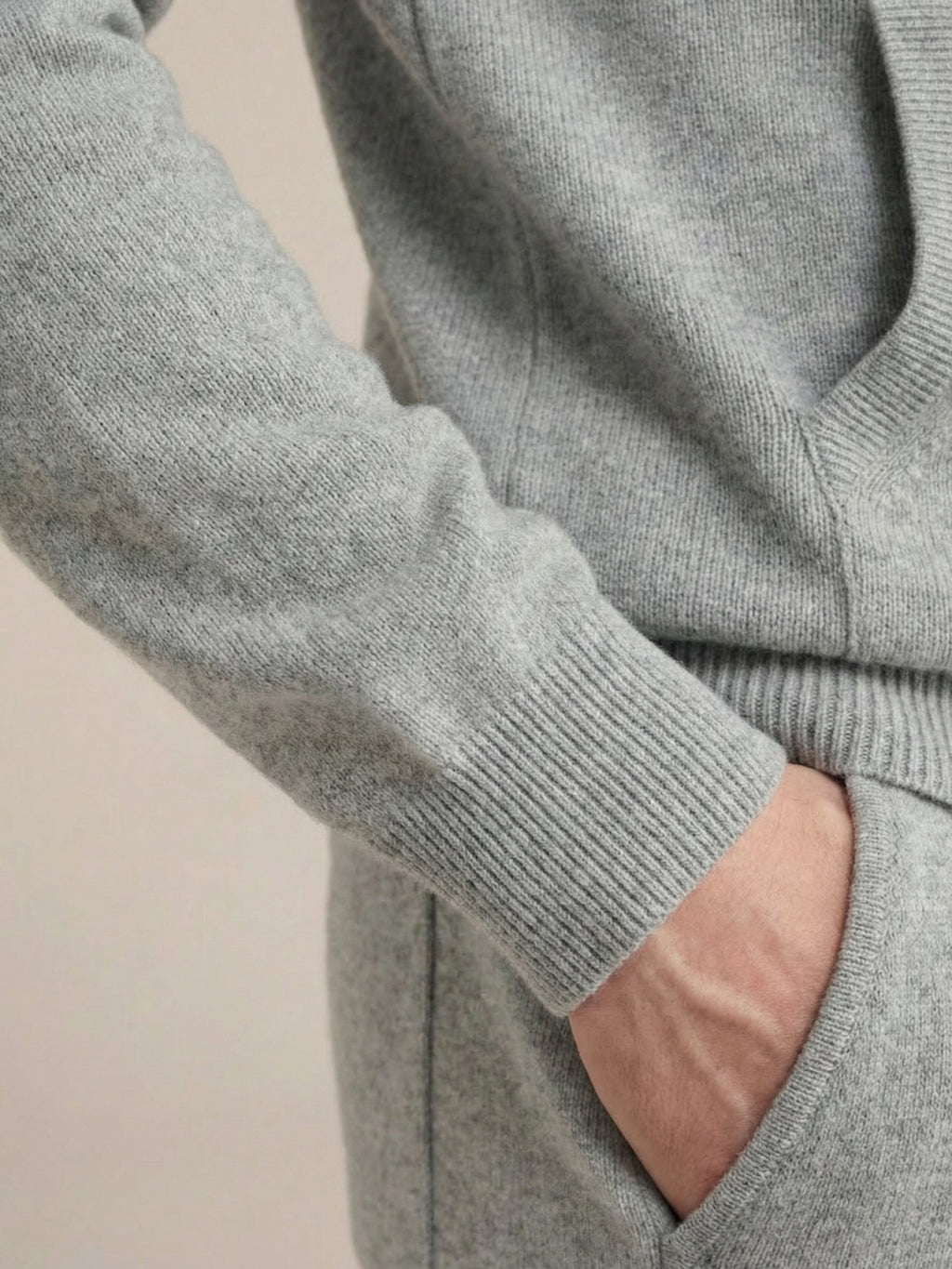 Ensemble Noreli en Cachemire Gris Clair