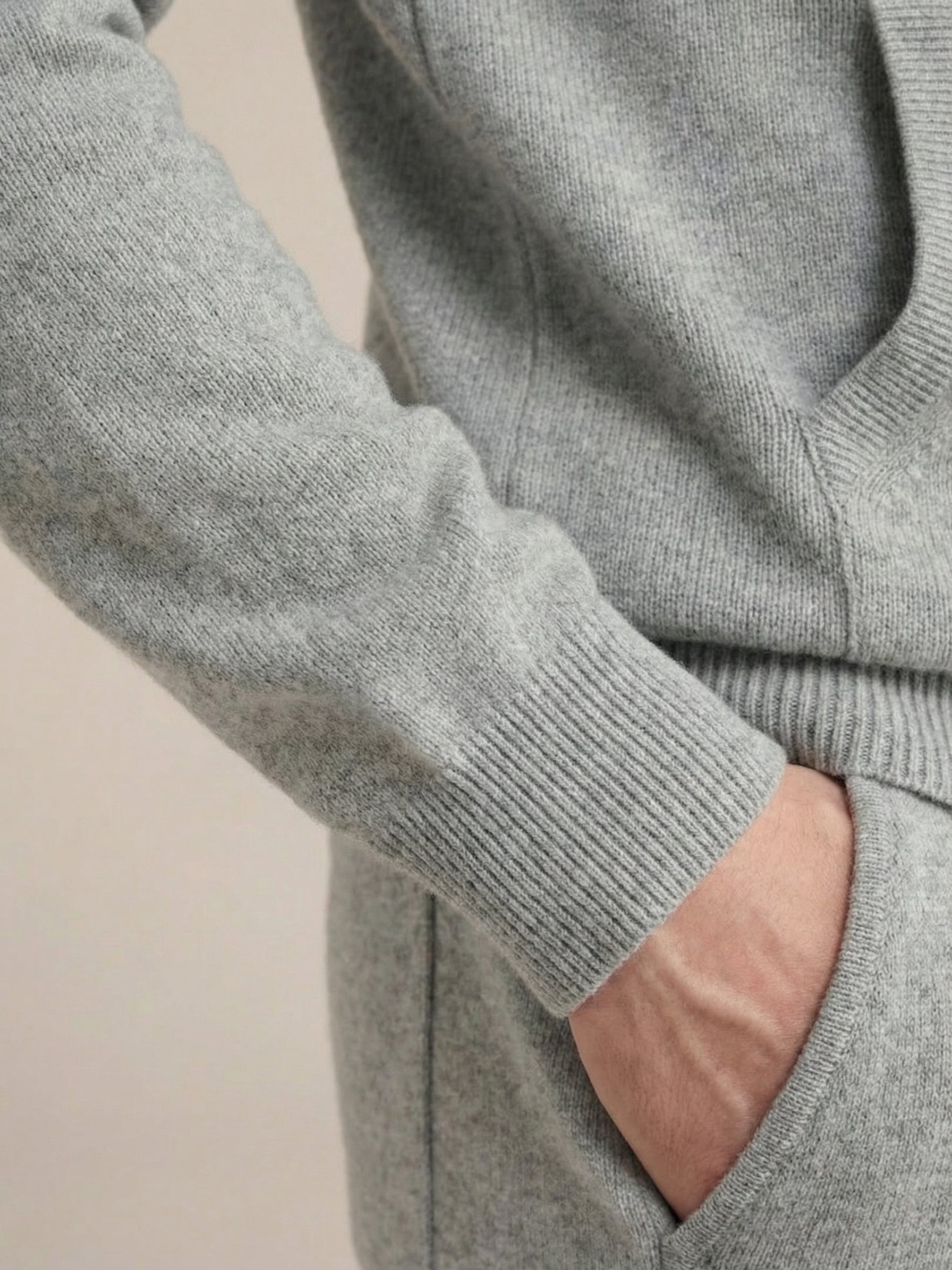 Ensemble Noreli en Cachemire Gris Clair