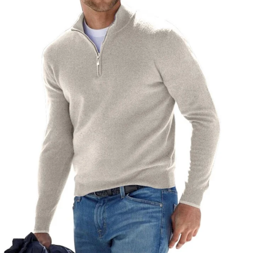 Marchmel | Homme Pull Col Zippé Élégant Hiver