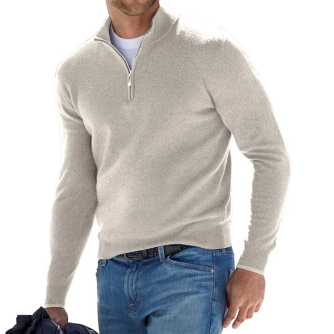 Marchmel | Homme Pull Col Zippé Élégant Hiver