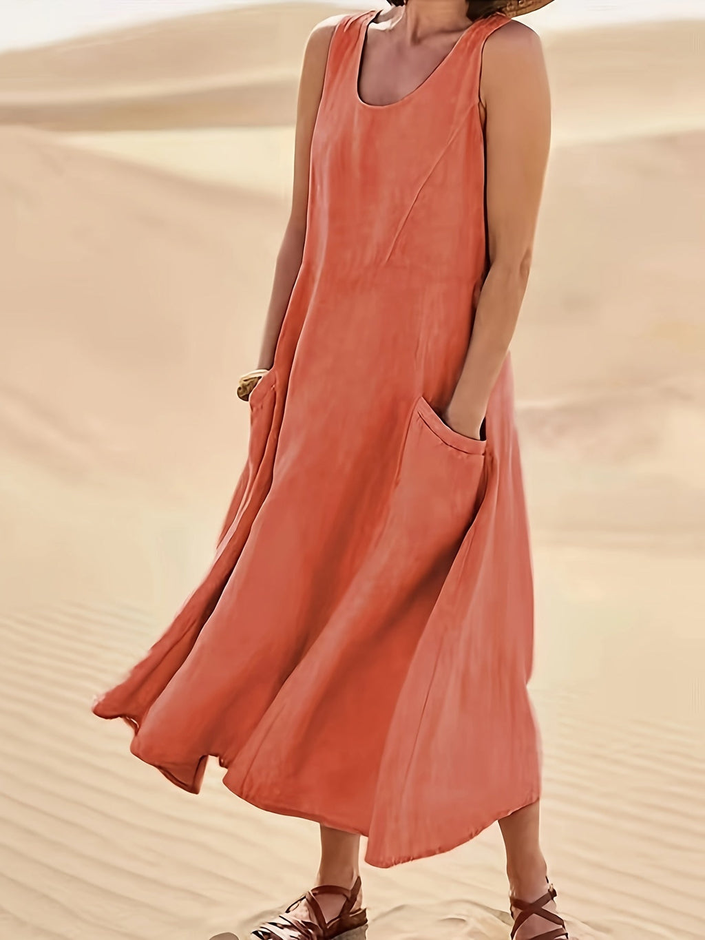 Marchmel | Femme Robe en Lin Aérée