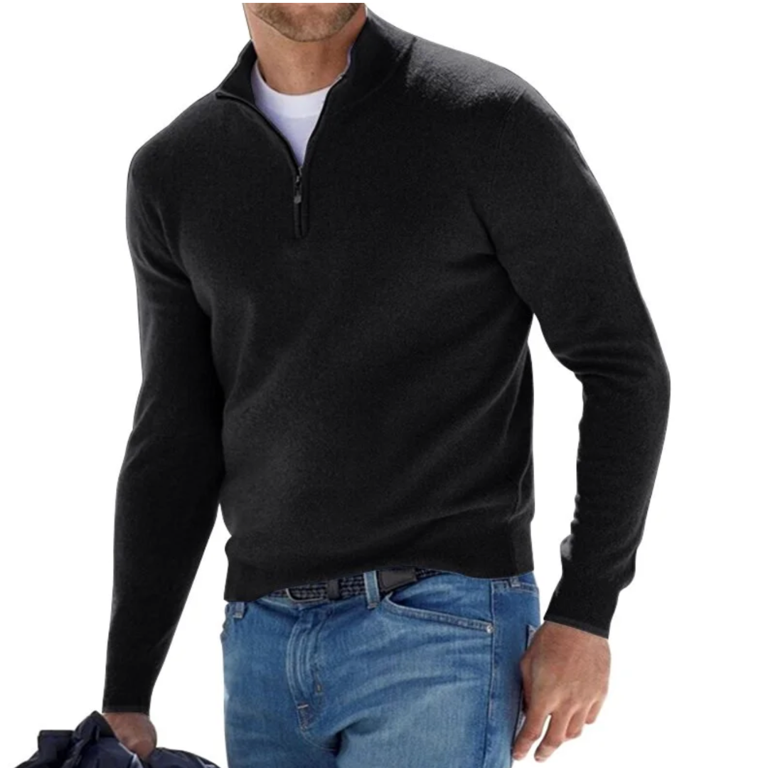 Marchmel | Homme Pull Col Zippé Élégant Hiver