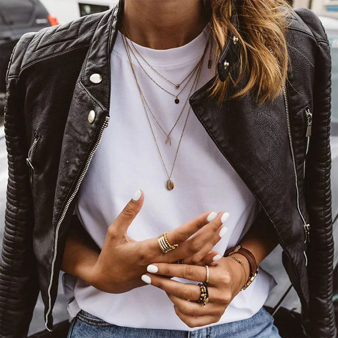 Marchmel | Femme Veste en Cuir Élégante Automne