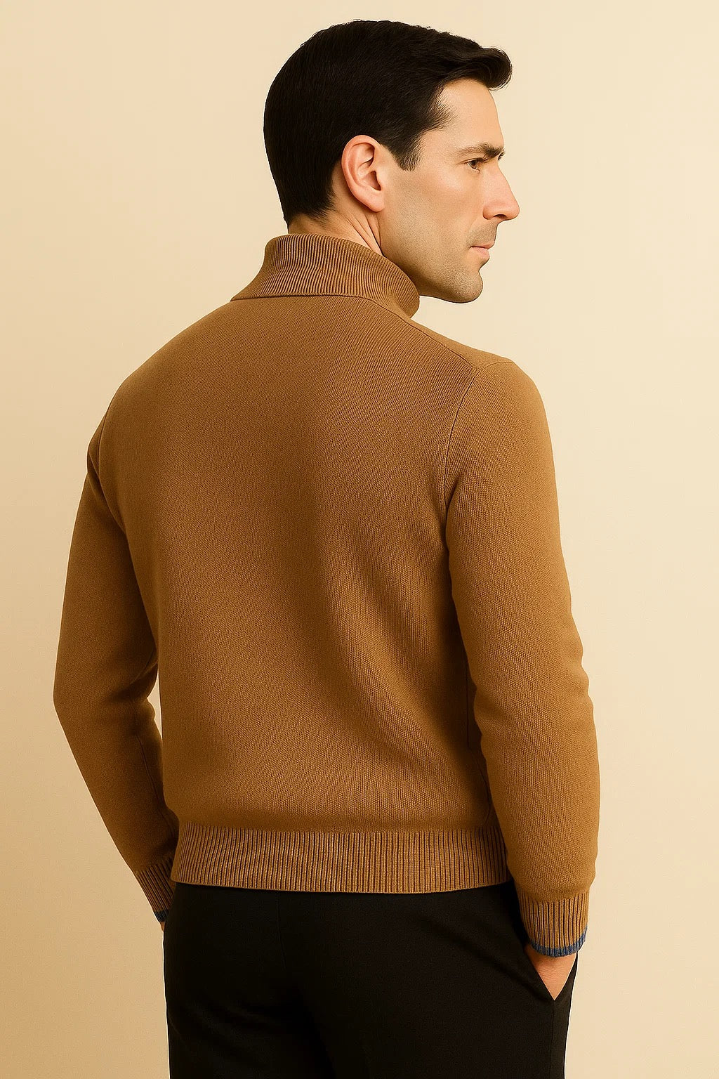 Cardigan Zip Leonardo Beige