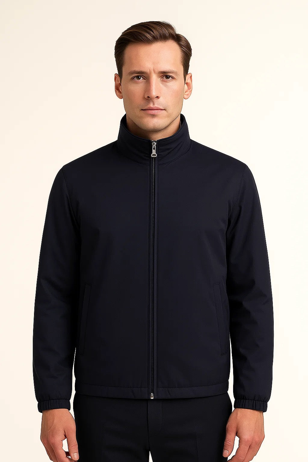 Veste Bomber Réversible Marine
