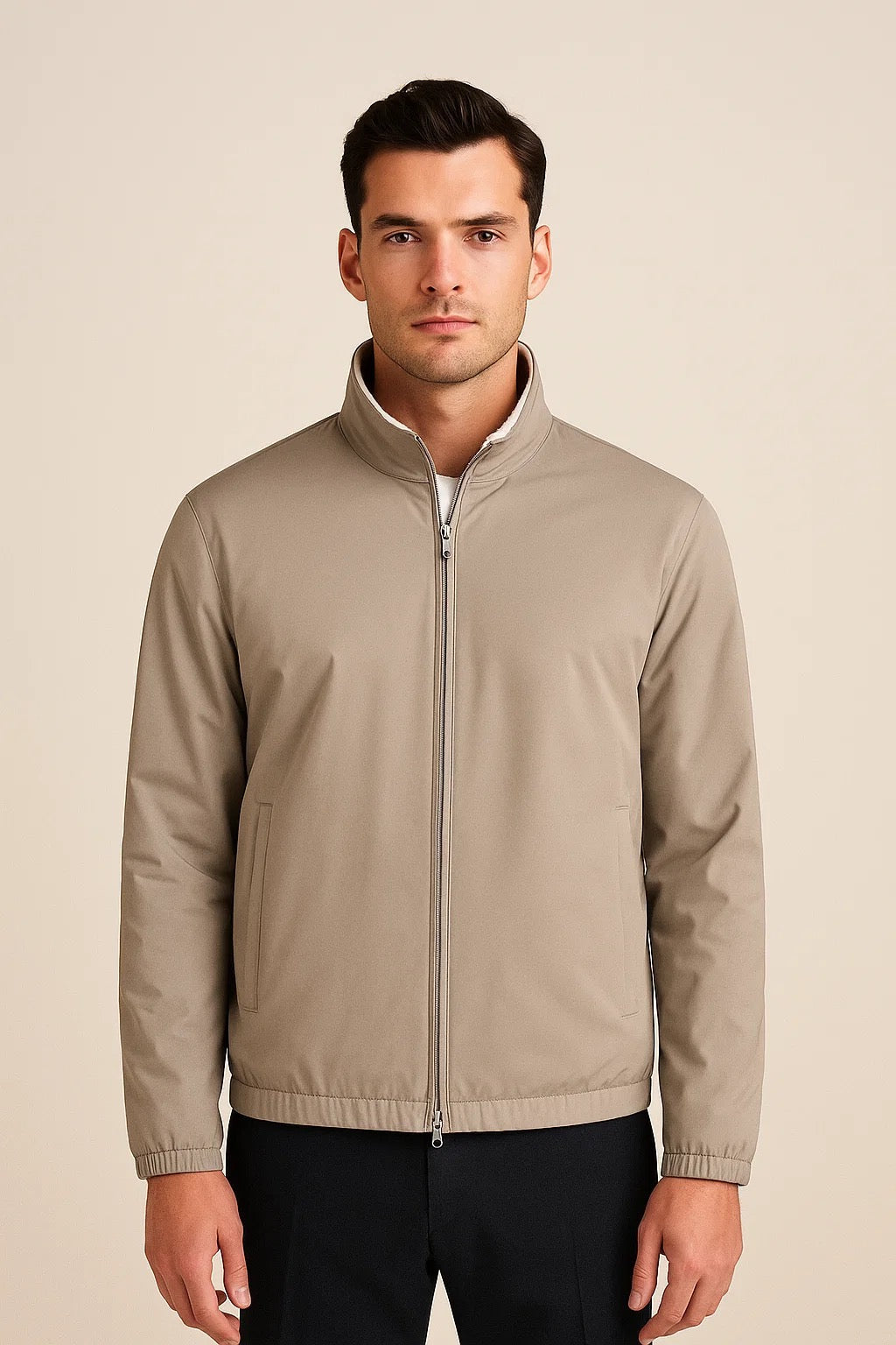 Veste Bomber Réversible Taupe