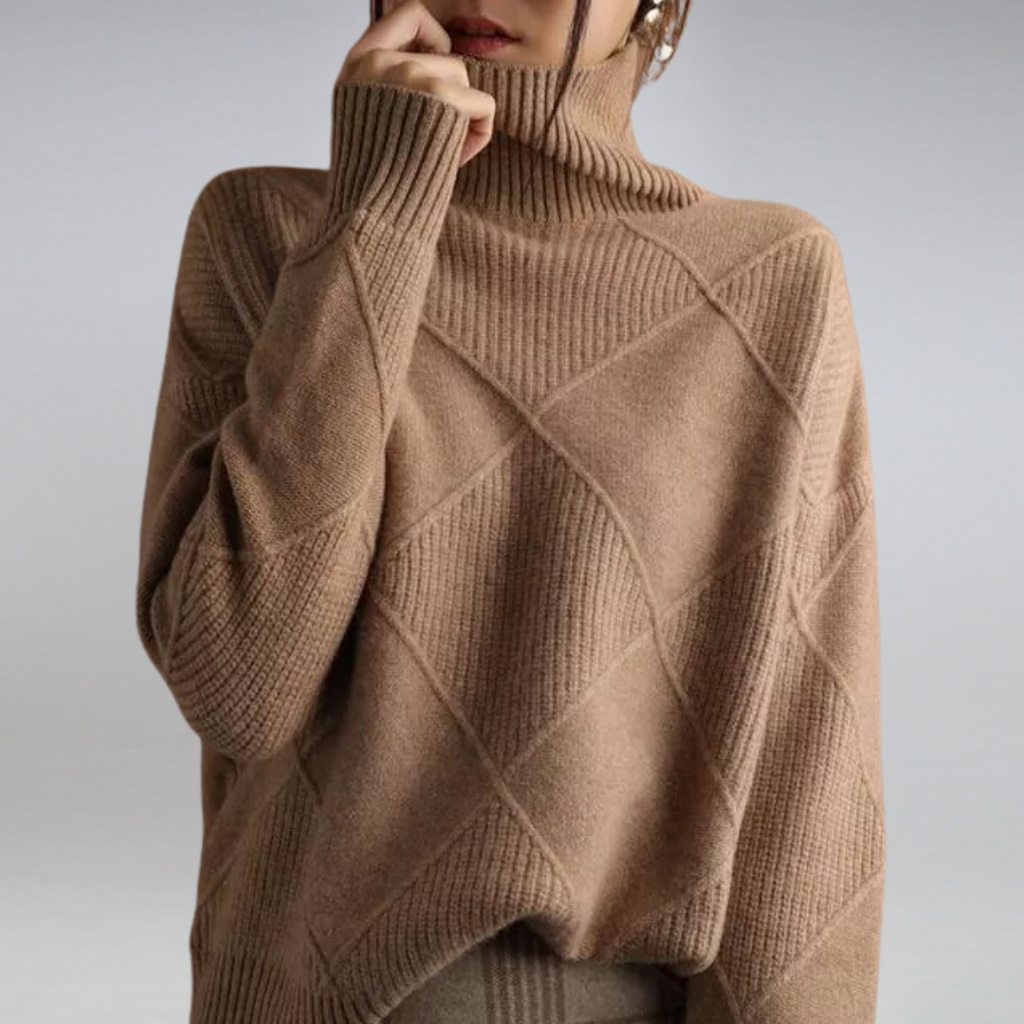 Marchmel | Femme Pull Col Roulé Cachemire Hiver Respirant
