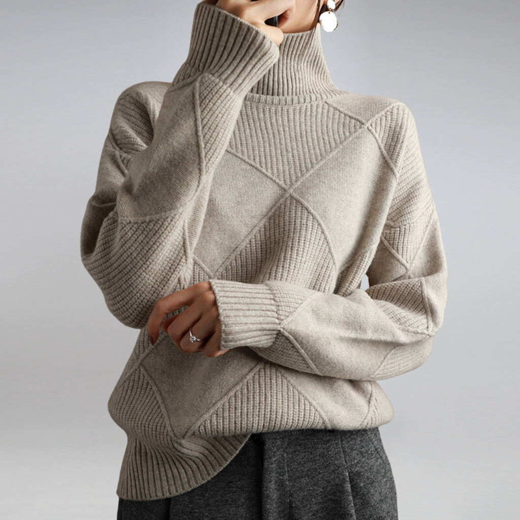 Marchmel | Femme Pull Col Roulé Cachemire Hiver Respirant