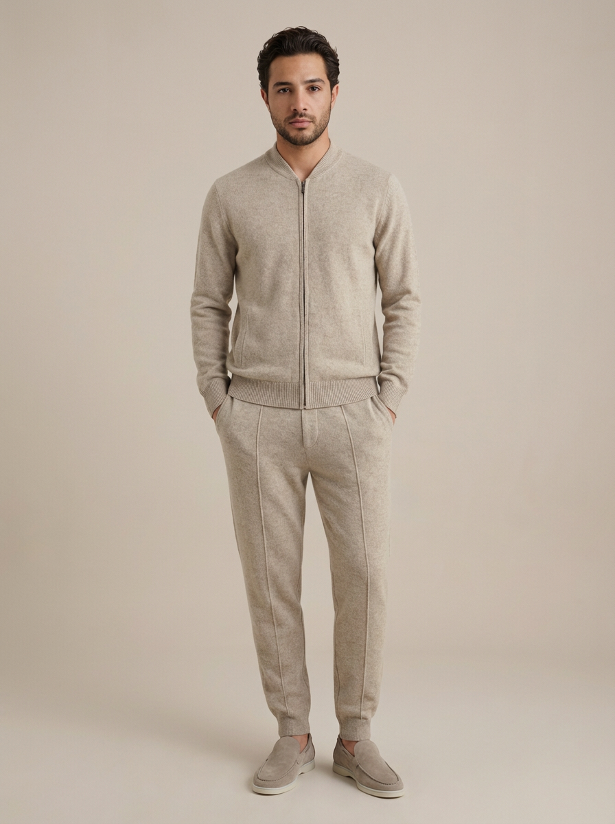 Ensemble Norio Cachemire Beige