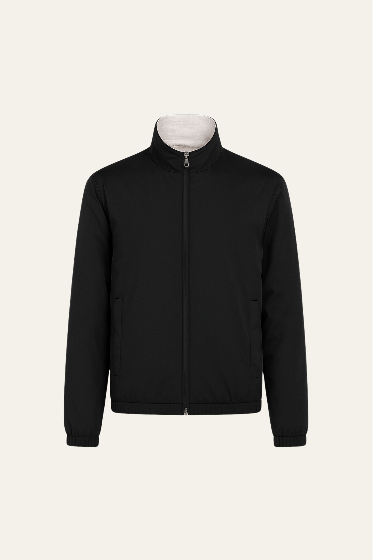 Veste Bomber Réversible Noire