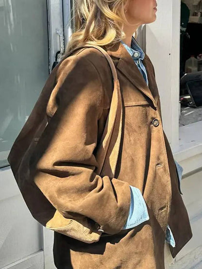 Marchmel | Femme Veste Daim Veltora Luxe Automne