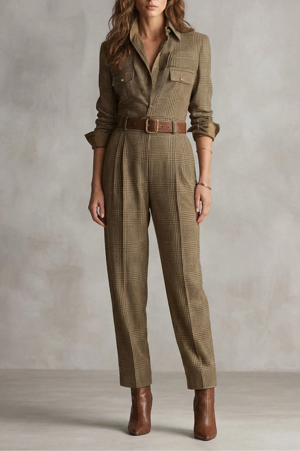 Marchmel | Femme Charme vintage à carreaux – Combinaison sur mesure