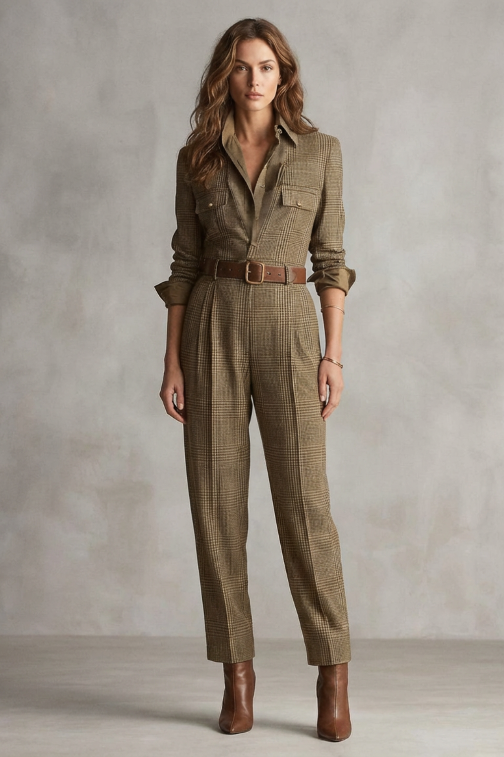 Marchmel | Femme Charme vintage à carreaux – Combinaison sur mesure