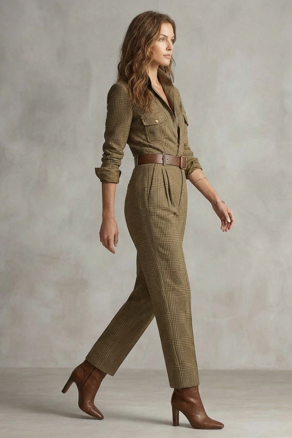 Marchmel | Femme Charme vintage à carreaux – Combinaison sur mesure