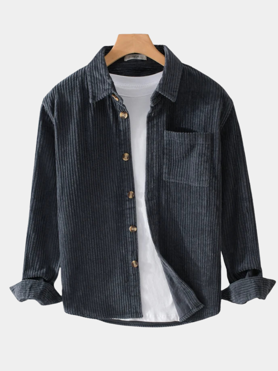 DUMONT LYON | CAMICIA IN VELLUTO COSTINATO